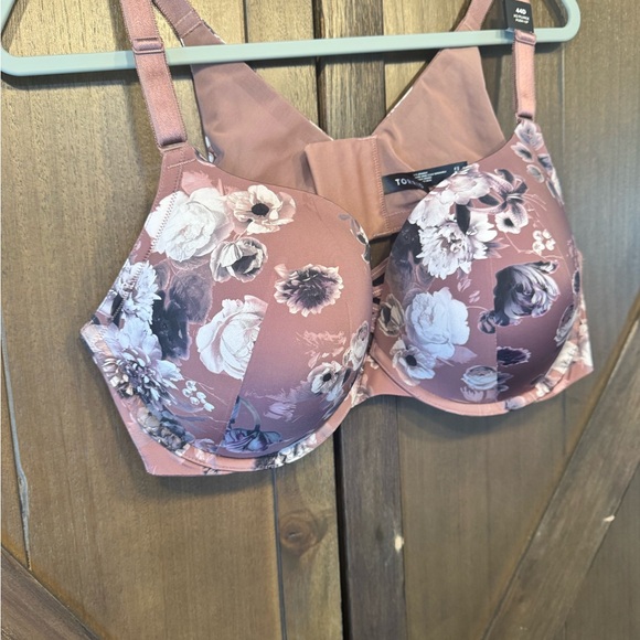 Torrid Floral Pink Bra - Picture 2 of 7